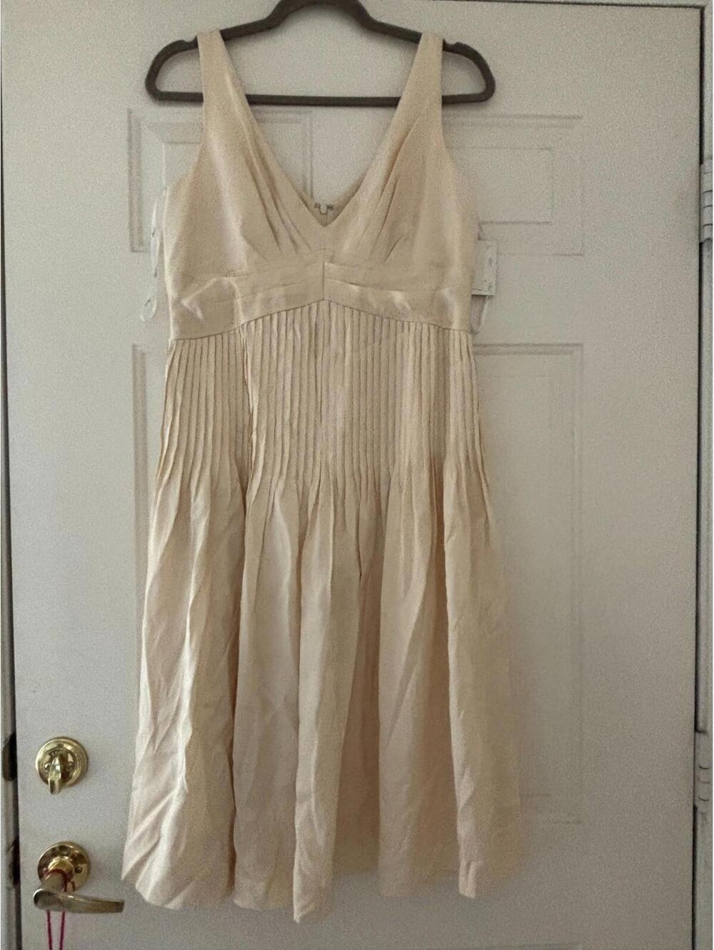 Womens Suzi Chin vintage ivory satin dress sz 10 new with tags #216 NWT